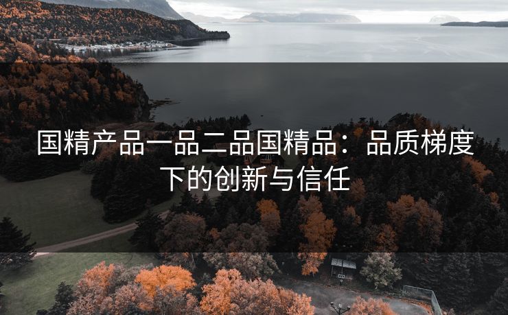 国精产品一品二品国精品：品质梯度下的创新与信任